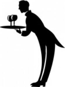 a butler silhouette, Private Household Service Careers